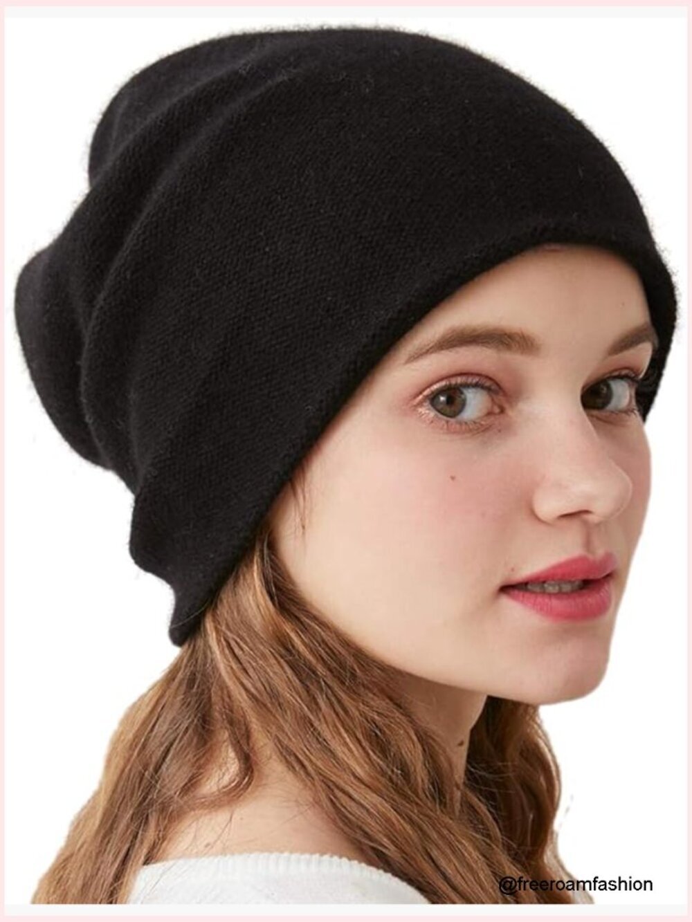 100% Cashmere Double Layered Ski Beanie Hat High-Performance Winter Beanie